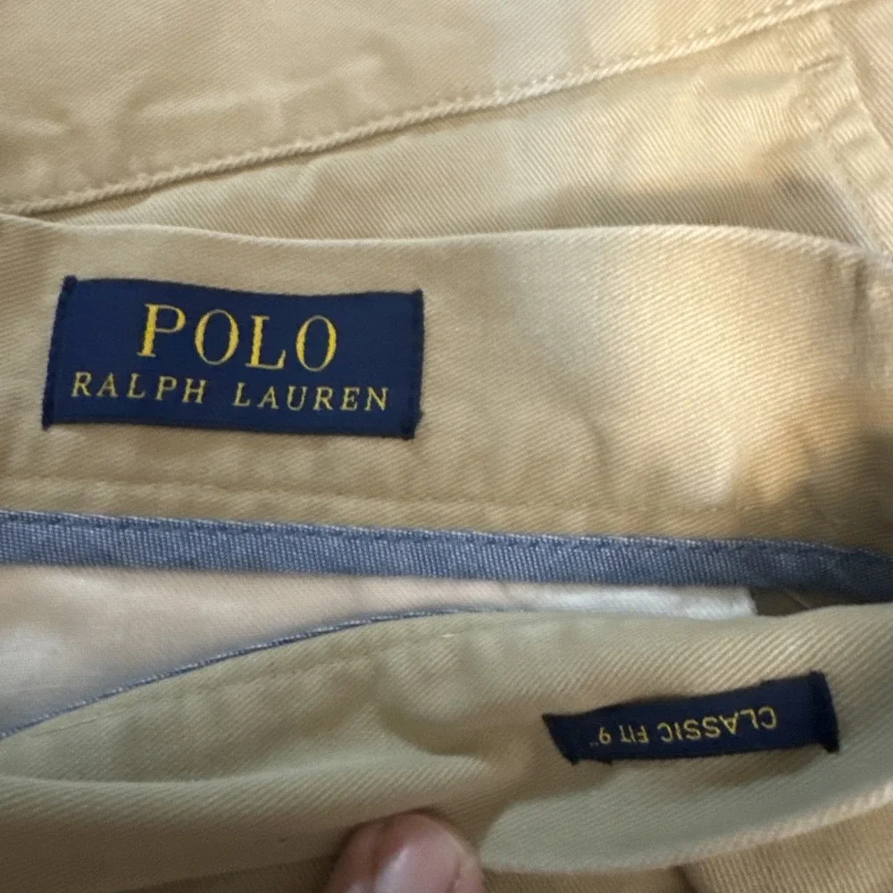 Polo‎ Ralph Lauren Shorts Men's Sz 42 Classic Fit 9'' Chinos Khaki 2 Pair